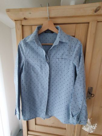 Hemd/Bluse "It Hippie" mit Palmenmuster, Gr. S.