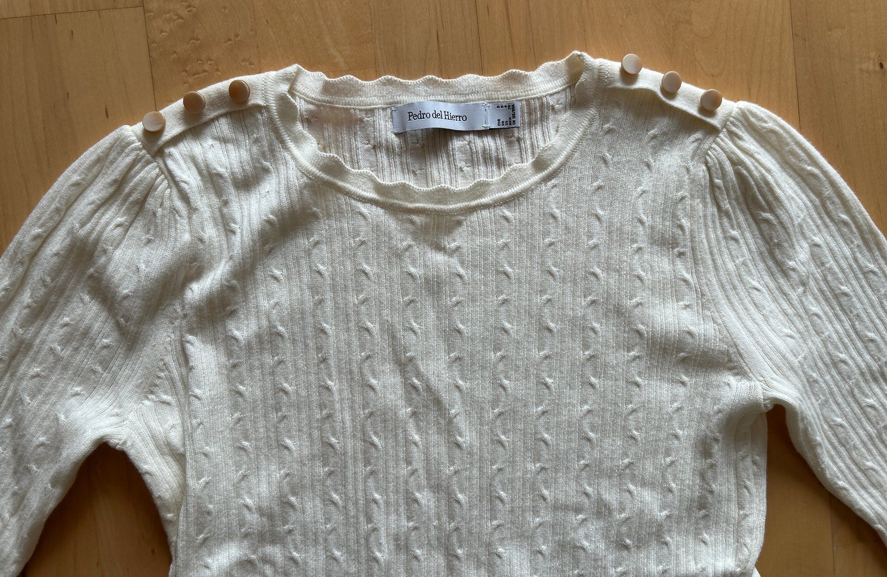 Maglioni & Felpe: Pulli, Strickpulli, weiss / creme, Pedro del Hierro, S, Neu! – Nuovo e nell'imballaggio originale da Bern venduto da SecondWave 3