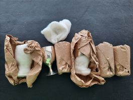 Schnapsbecker, 6 Stück versilbert, neu