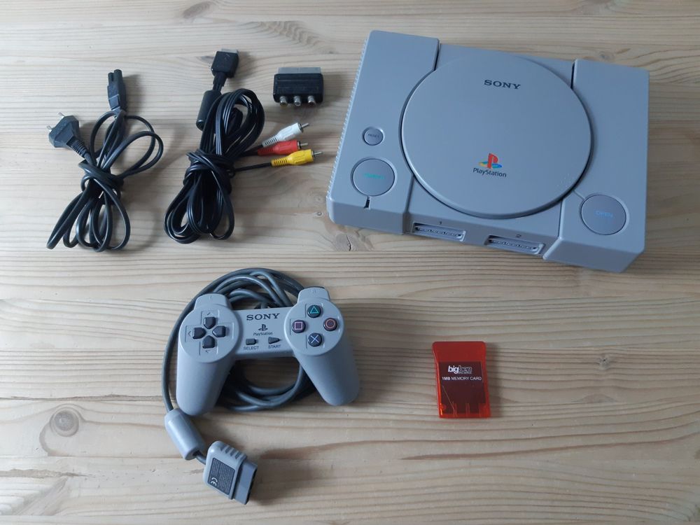SONY Playstation 1 SCPH-1002 Erstes Modell PS1 mit Zubehör | Kaufen auf ...