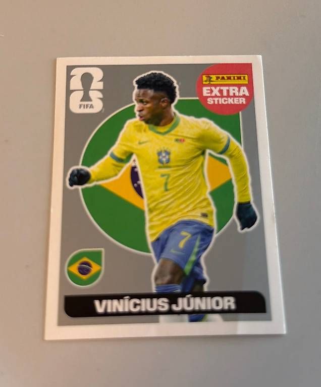 Panini Carte collezionabili: Panini Vinicius Junior Silber Extra Sticker – Nuovo (secondo la descrizione) da Liestal venduto da arl_6tv7