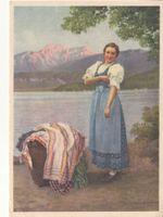 Werbepostkarte Indanthren Waschmittel 1939