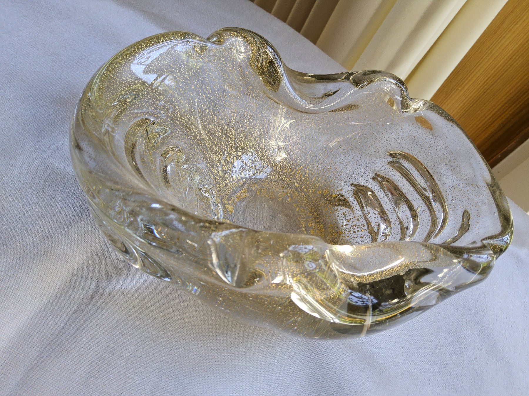 Murano Ciotole: Handmade MURANO Schale mit Blattgold Einschlüssen – Usato da Zürich venduto da SciTec 4