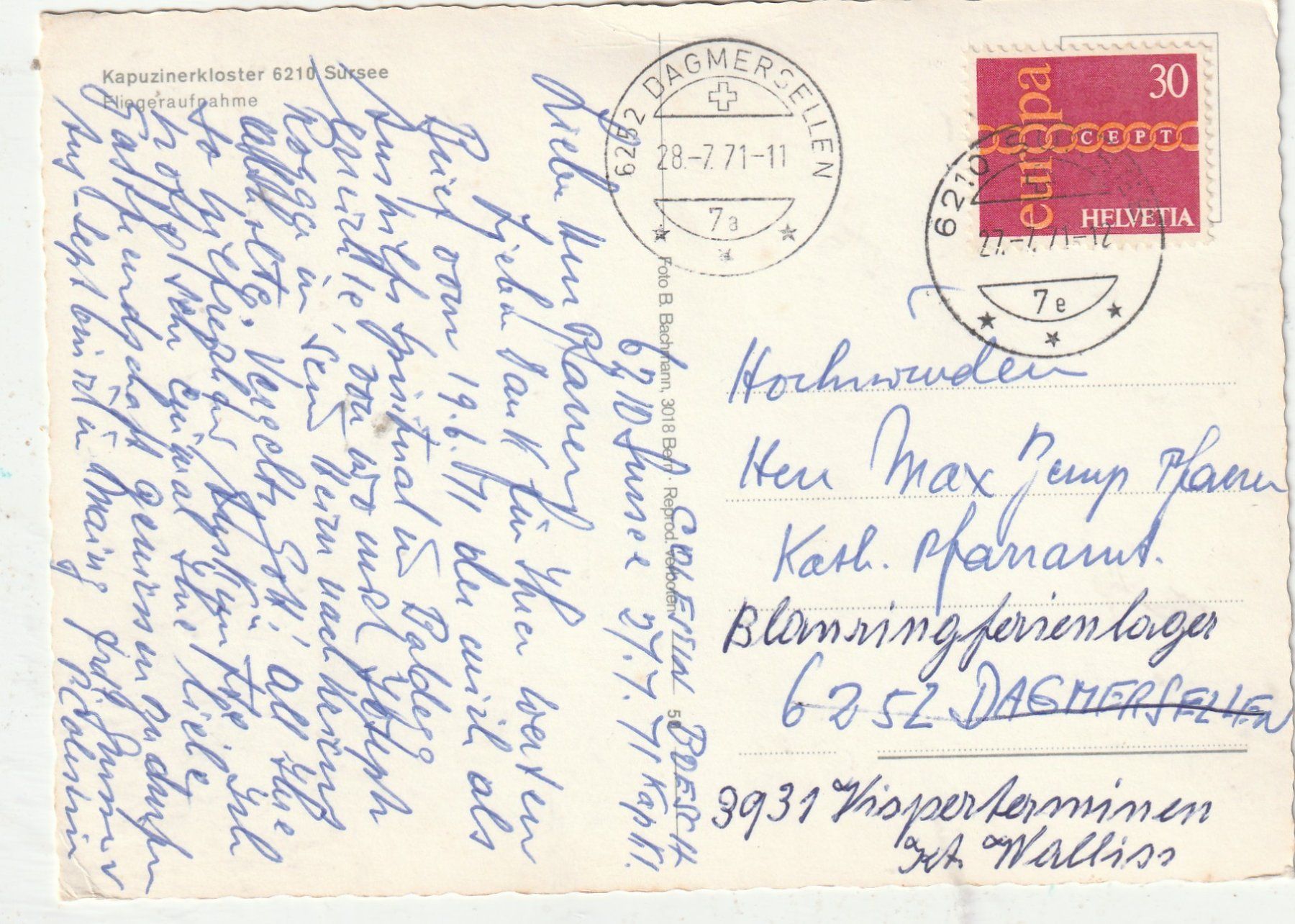 Cartes postales: Kapuziner Kloster Sursee – D'occasion à Lumbrein par made02 1