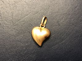 Grosser Herzanhänger aus 18 Karat Gelbgold Au 750
