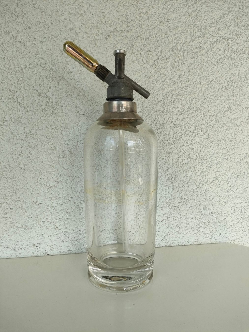 Bottiglie: Wunderschöne und dekorative Siphonflasche aus Glas – Usato da Dietikon venduto da Tucumano1981 8