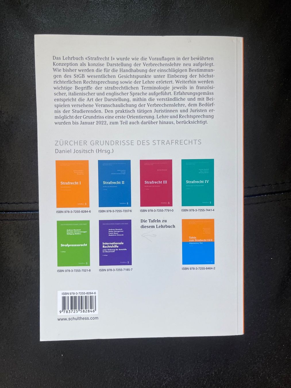 Bücher: Strafrecht I 10. aktualisierte Auflage – Neu (gemäss Beschreibung) aus Zürich von janoschb11 1