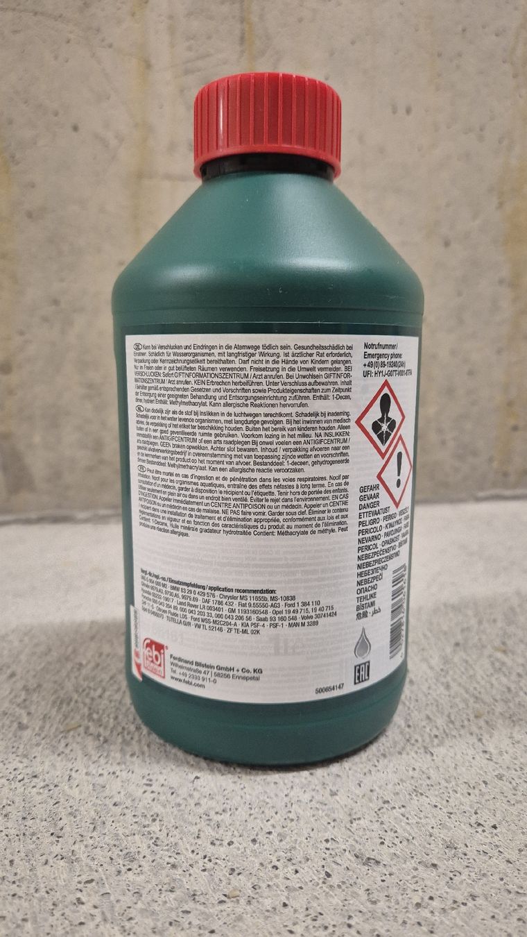 Oli & Additivi: Febi 06161 Central Hydraulic Fluid - 1 Litre Bottle – Nuovo (secondo la descrizione) da Fahrweid venduto da 0739 1