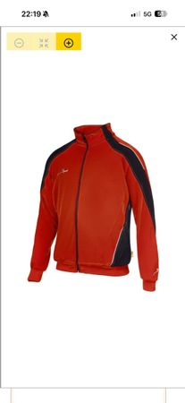 Polyesterjacke Focus rot von gpard Grösse XL