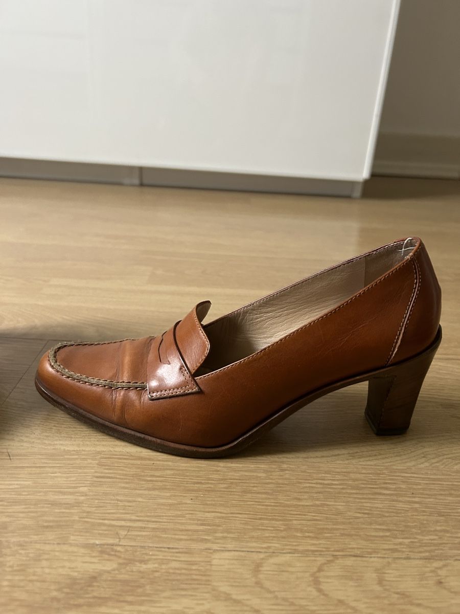 Scarpe da donna: UNÜTZER Braune Echtleder Pumps, Gr 38 – Usato da Münchenstein venduto da xenja09 1