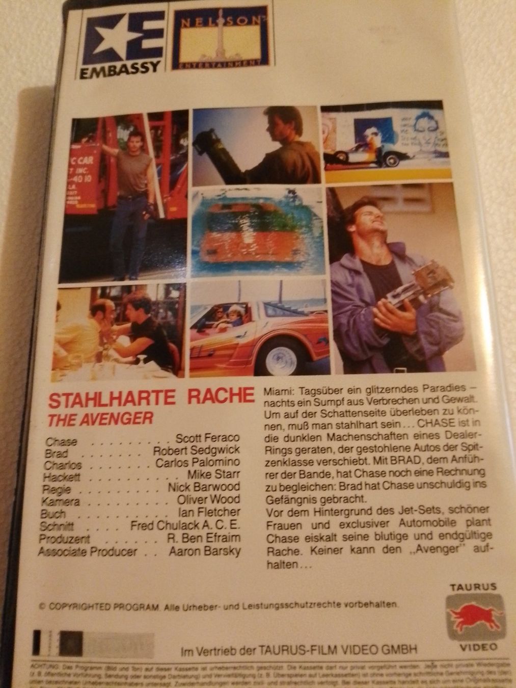 Alle VHS: Stahlharte Rache - The Avenger Embassy Taurus Video VHS – Gebraucht aus Remetschwil von Privatflohmi 2