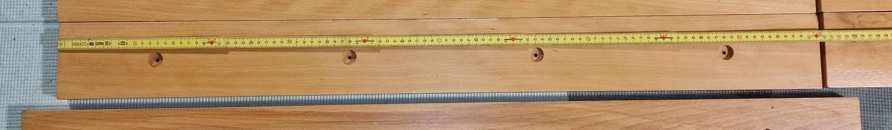 Articoli in legno: 12 Hartholz Paneelen vorgebohrt – Usato da Pfungen venduto da Fastback66 3