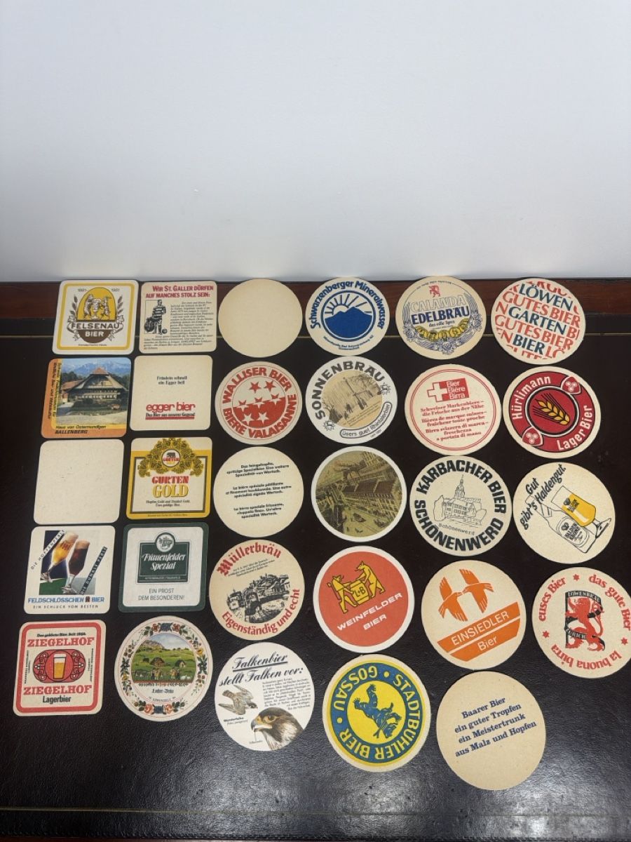 Sottobicchieri: Collection sous-verres bières suisses – Usato da Bôle venduto da K200C 3