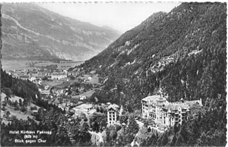 Cartoline postali: Passugg, Kurhaus, Blick gegen Chur – Usato da Ottikon b.Kemptth. venduto da Neptun1974
