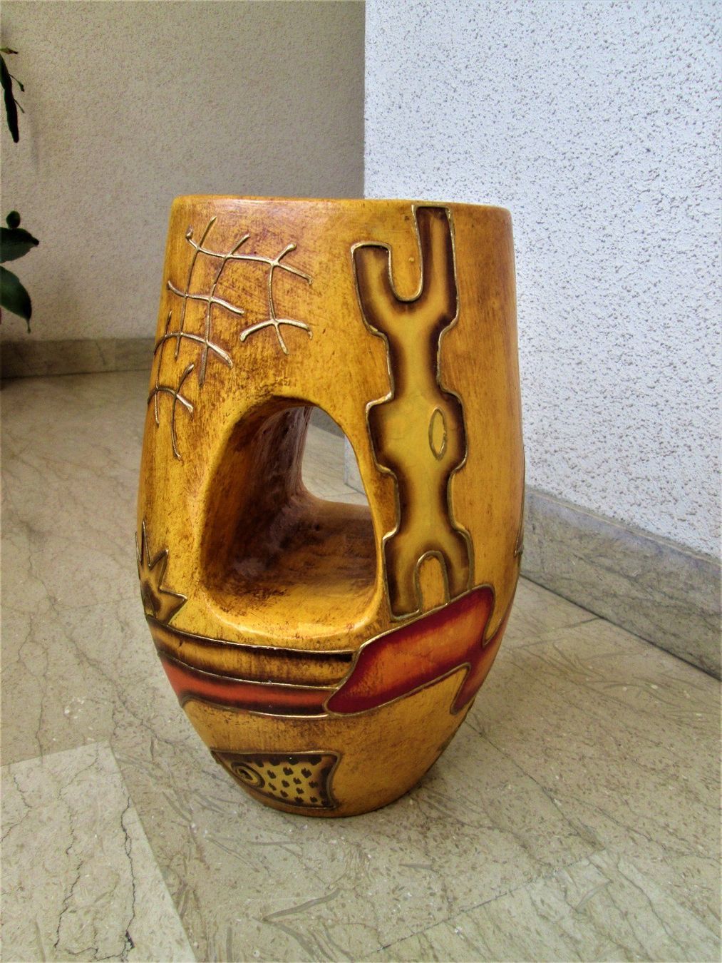 Vasen & Gefässe: Ethnische Vase aus Terrakotta – Gebraucht aus Sementina von babucia 2