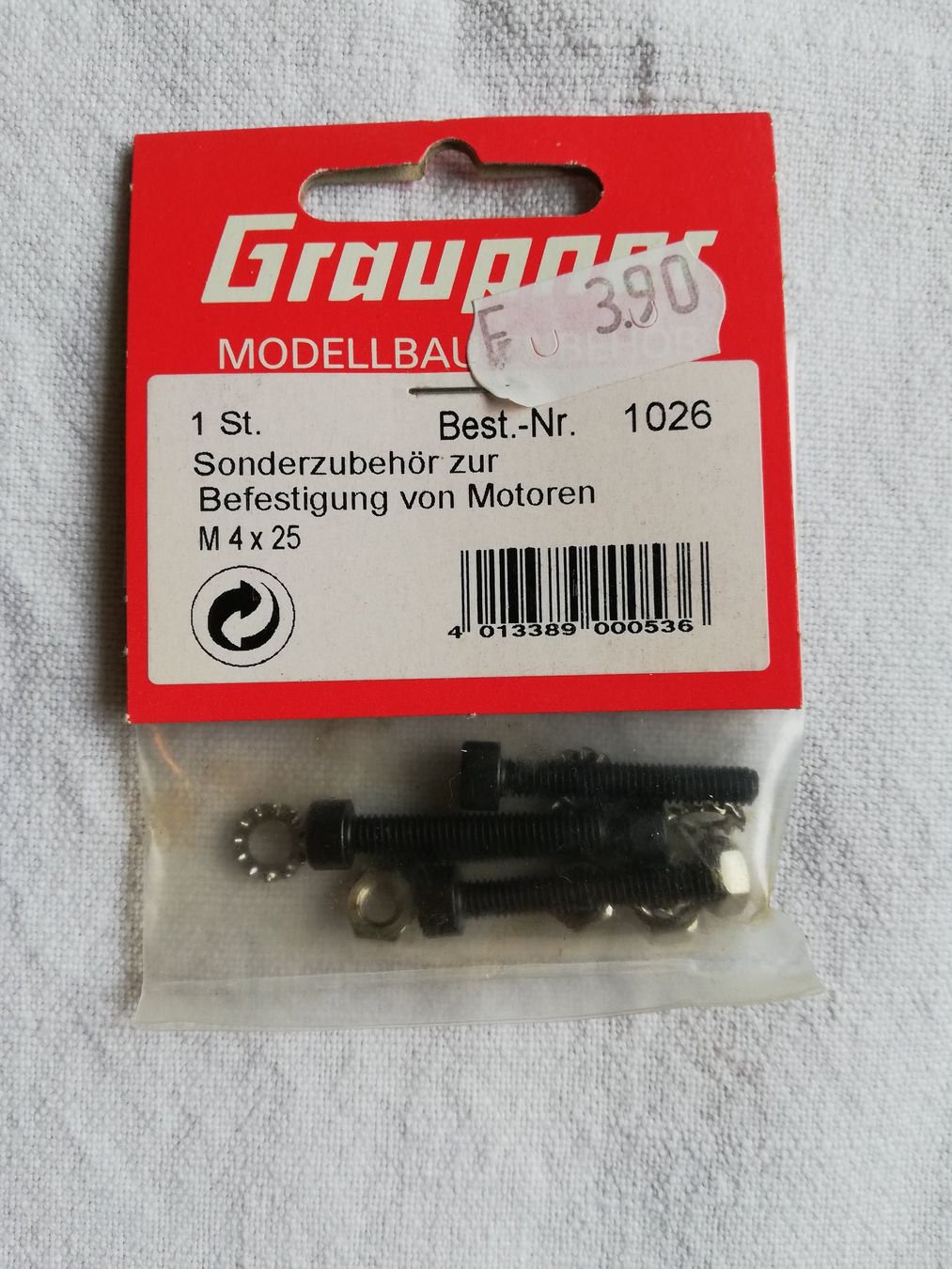 RC Modellbau: Graupner Schrauben-Set M4x25 – Neu und originalverpackt aus Flüh von AMS-Modellbau