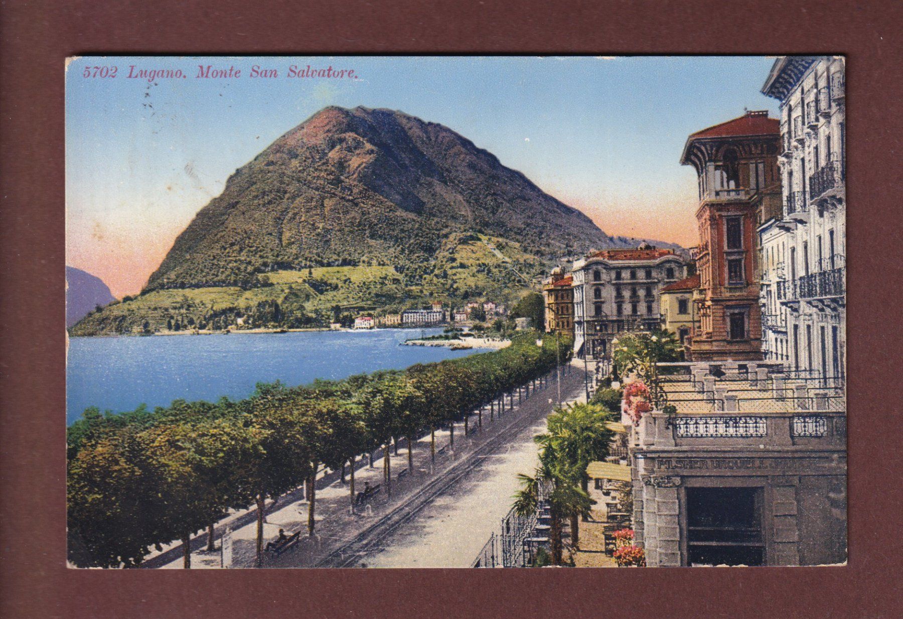 Cartoline postali: LUGANO e San Salvatore - 1933 – Usato da Pully venduto da nicecards