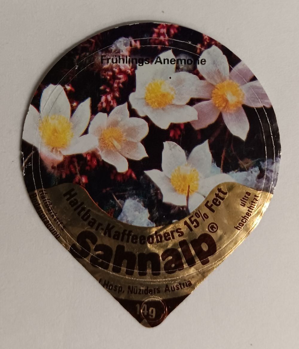 Coperchi dei cremini per caffè: Serie 5 Alpenblumen - I - Nr 11 – Usato da Matzingen venduto da zingana
