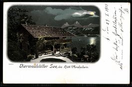 Lithographie Rütli /Vierwaldstätter See, Das Rütli