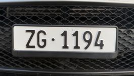 Zuger Kontrollschild / Autonummer ZG 1194