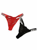 2 Victoria's Secret Tangas rot und schwarz M