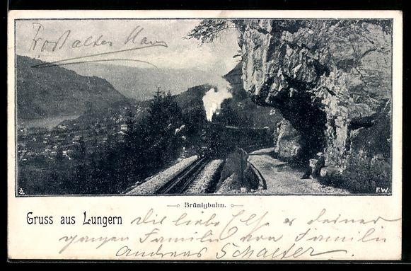 Cartes postales: AK Lungern, Brünigbahn, 1899 – D'occasion à Berlin par bartko-reher