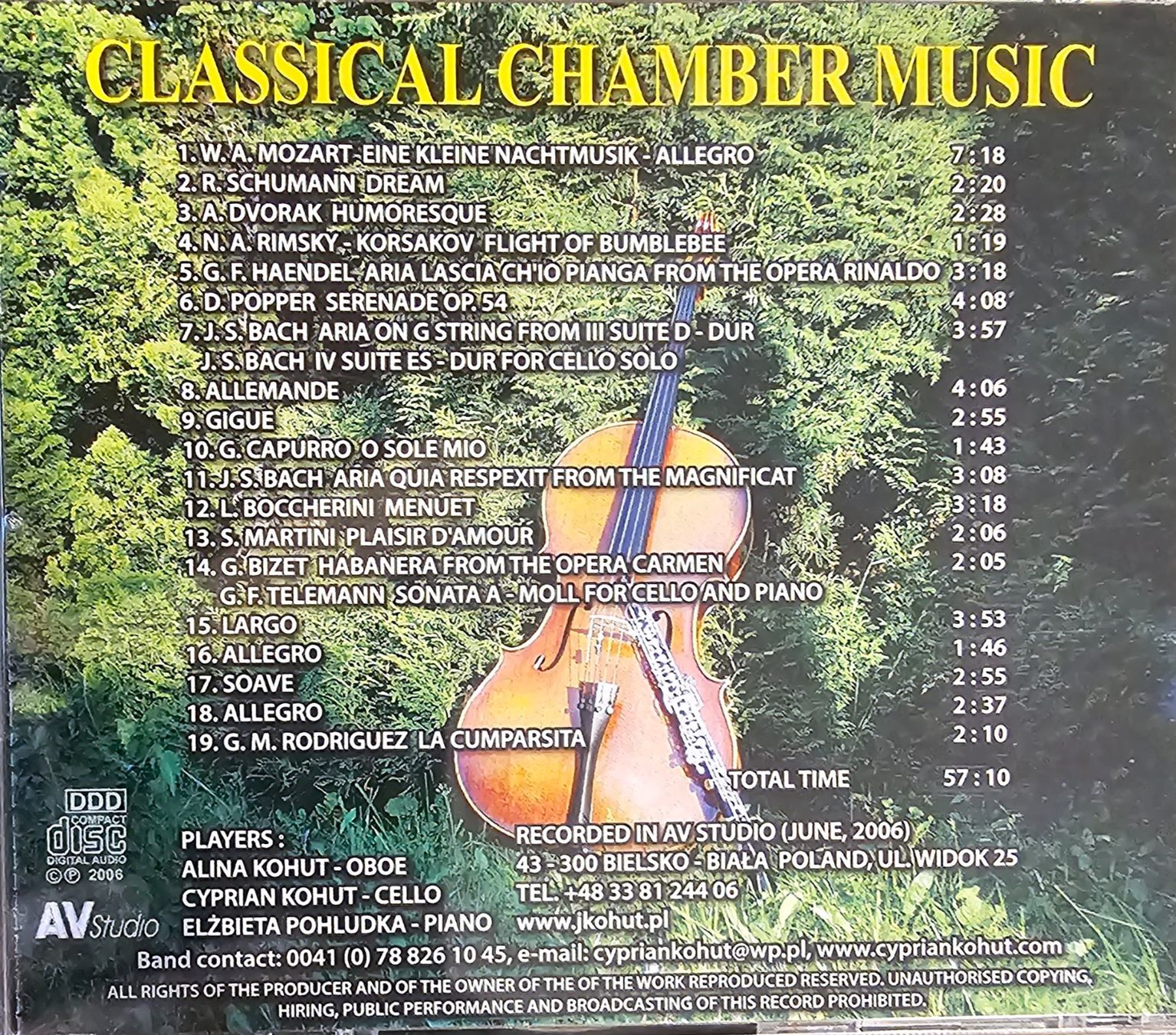 CD: Alina Kohut - Classical Chamber Music – Usato da Wahlen b. Laufen venduto da Cg10 1