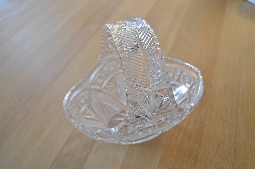 Gläser: Brusemi Samobor Kristall Glas Korbschale – Gebraucht aus Gossau ZH von sta_fjx8