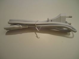 Netzkabel Gerätekabel 2 Polig weiss 1.9m