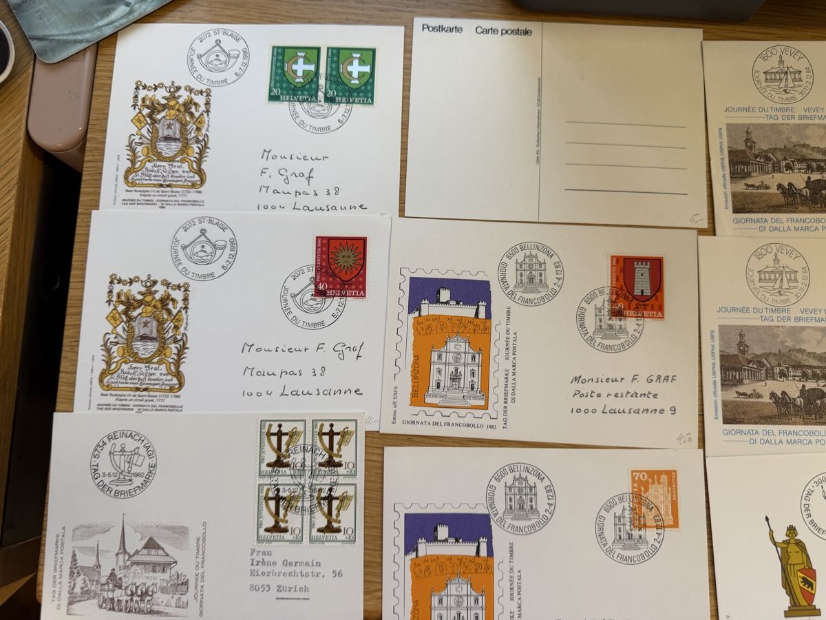 Tutti i francobolli: 27 Karten Tag der Briefmarke  – Nuovo (secondo la descrizione) da Murgenthal venduto da Tina_4055