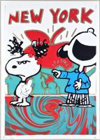 Death NYC Pop Art Druck " Big Apple Charlie & Snoopy