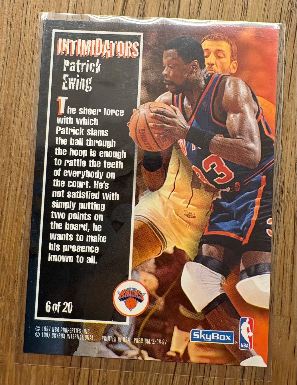 Nba Carte collezionabili: NBA Patrick Ewing SkyboxPremium Intimitators Card – Nuovo (secondo la descrizione) da Muttenz venduto da joba23 1