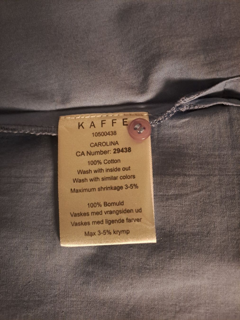 Vestiti: Kaffe Carolina Kleid hellblau Grösse 38 100% Baumwolle – Nuovo e nell'imballaggio originale da Basel venduto da Sevenaa 4