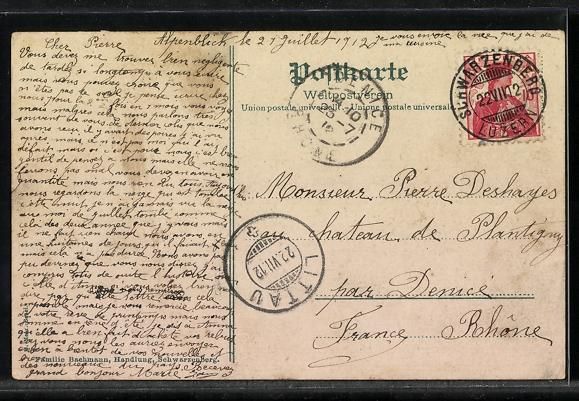 Cartoline postali: AK Schwarzenberg, Hotel, Pension Matt – Usato da Berlin venduto da bartko-reher 1