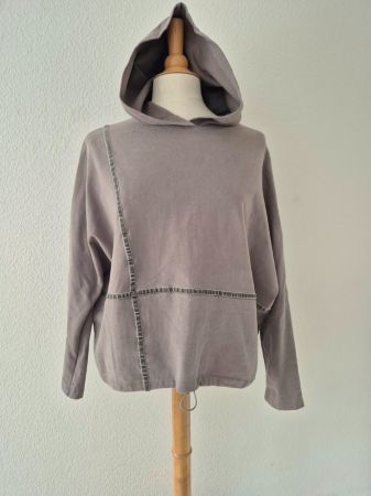MILANZHAN PULLOVER MIT KAPUZE M 38 PULLI TOP ZU JEANS HOSE
