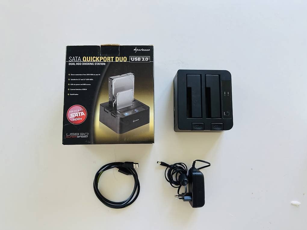 Docking station: Dockingstation 2x SATA 3.5 & 2.5 Zoll - USB 3.0 – Usato da Zürich venduto da ThiIo 4