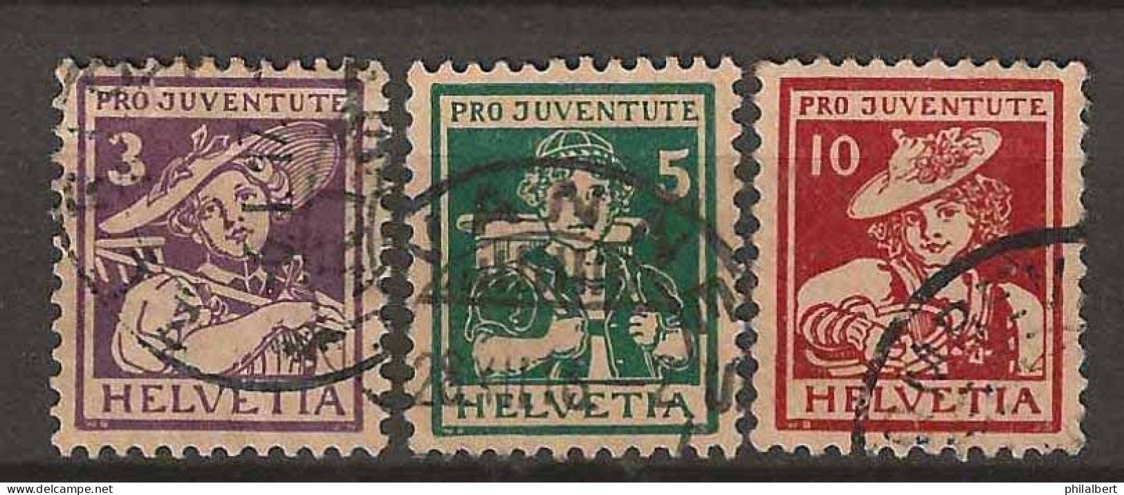 Tutti i francobolli: PJ016  - Pro Juventute 1916 obl. – Usato da Trélex venduto da Phil_Albert