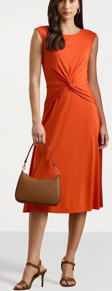 Ralph Lauren Vestiti: Ralph Lauren Jerseykleid - orange   Grösse: 44 – Usato da Belp venduto da Framboise74 1