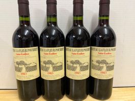 4 Flaschen Chateau La Fleur Pourret 1983 Saint-Emilion