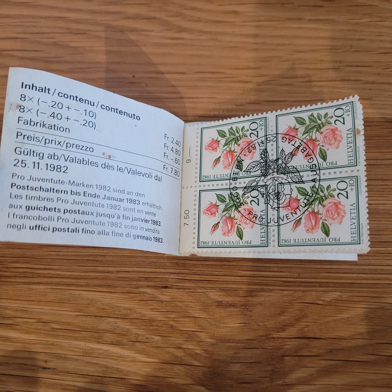 Tous les timbres: Markenheftchen Carnet De Timbre Pro Juventute 1982 – D'occasion à Biel/Bienne par Destockweb 1