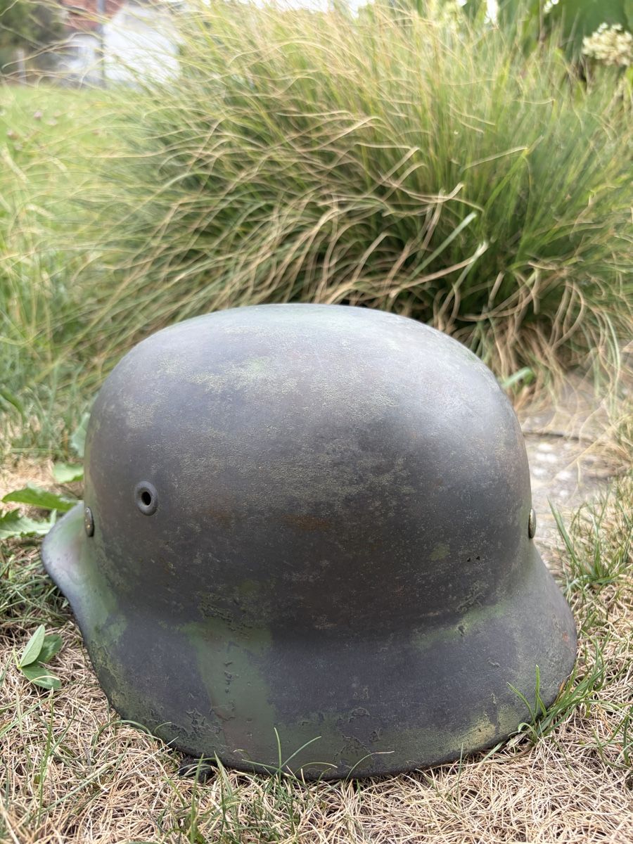 Abbigliamento & accessori d'epoca: Deutscher Stahlhelm M40 / 2. Weltkrieg  – Usato da Roggwil BE venduto da TheColorsOfHistory 9