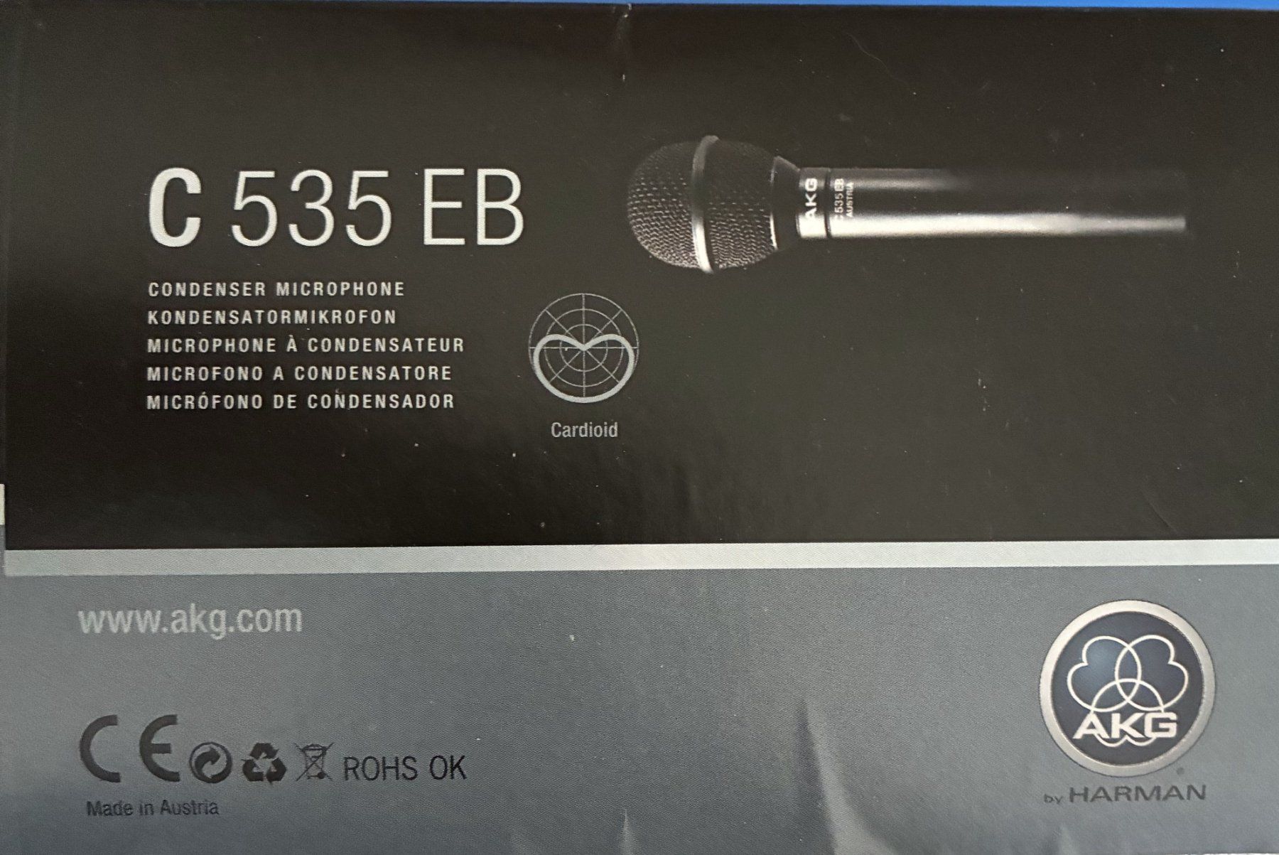 Akg Microfoni: AKG C535 EB Reference Condenser Vocal Microphone – Nuovo e nell'imballaggio originale da Eggersriet venduto da stamp303 1