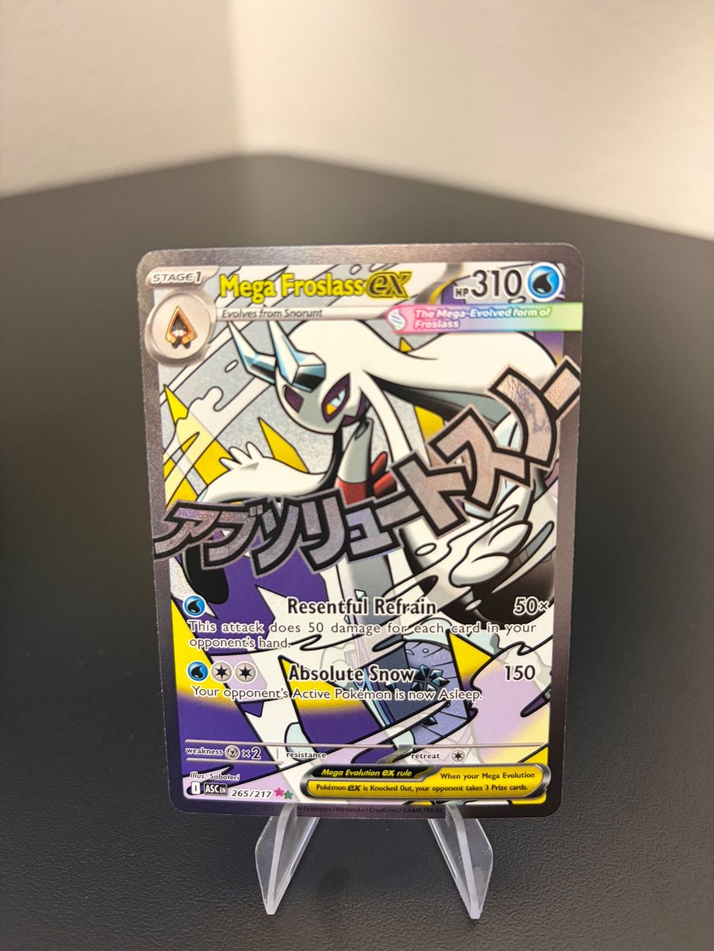 Pokémon Carte collezionabili: Mega Froslass ex 265 - englisch – Nuovo (secondo la descrizione) da Bern venduto da GiulianoMas