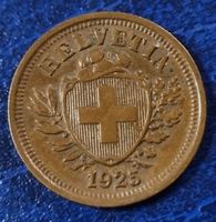 1 RAPPEN JAHR 1925 - SCHWEIZ