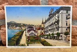1931 - Alte AK Luzern - Hotel Cecil & Nationalquai