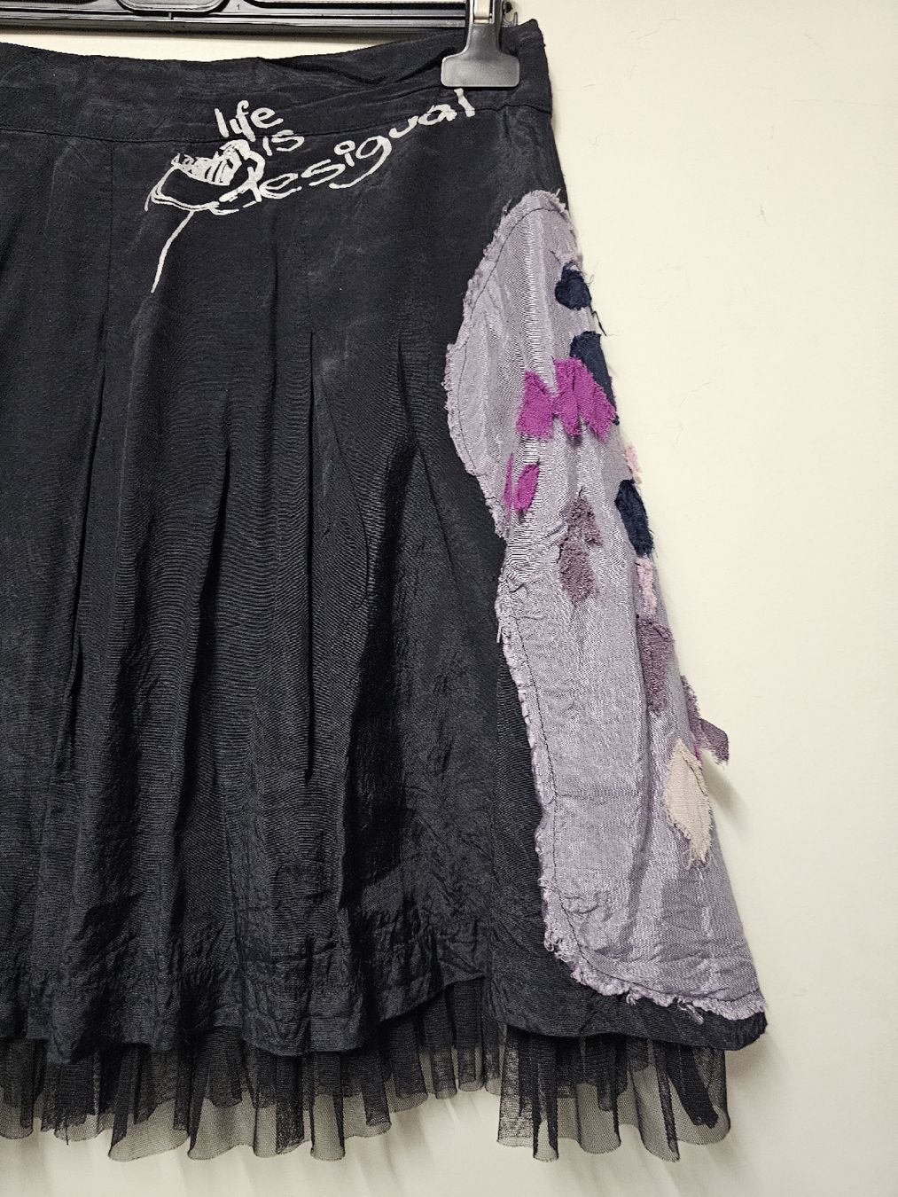 Desigual Röcke: Jupe Desigual/Originale/Noire/Tissu Patchwork/Tulle/T:40 – Gebraucht aus Basel von Paloma6261 7