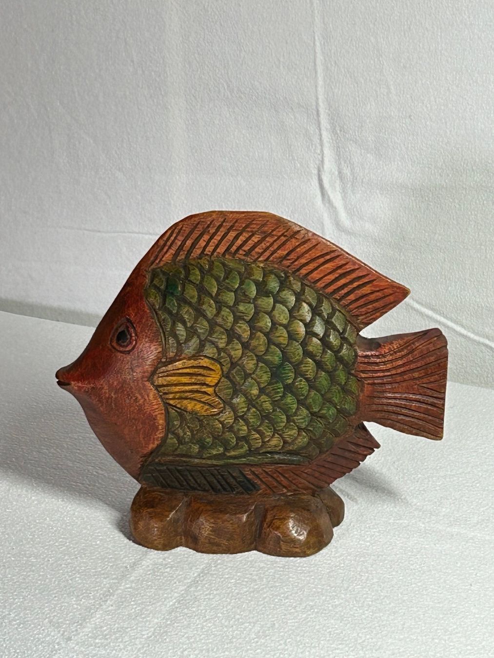 Sculture & Statue: Fisch in Holz handgeschnitzt – Nuovo (secondo la descrizione) da Rocourt venduto da Vijay02 2