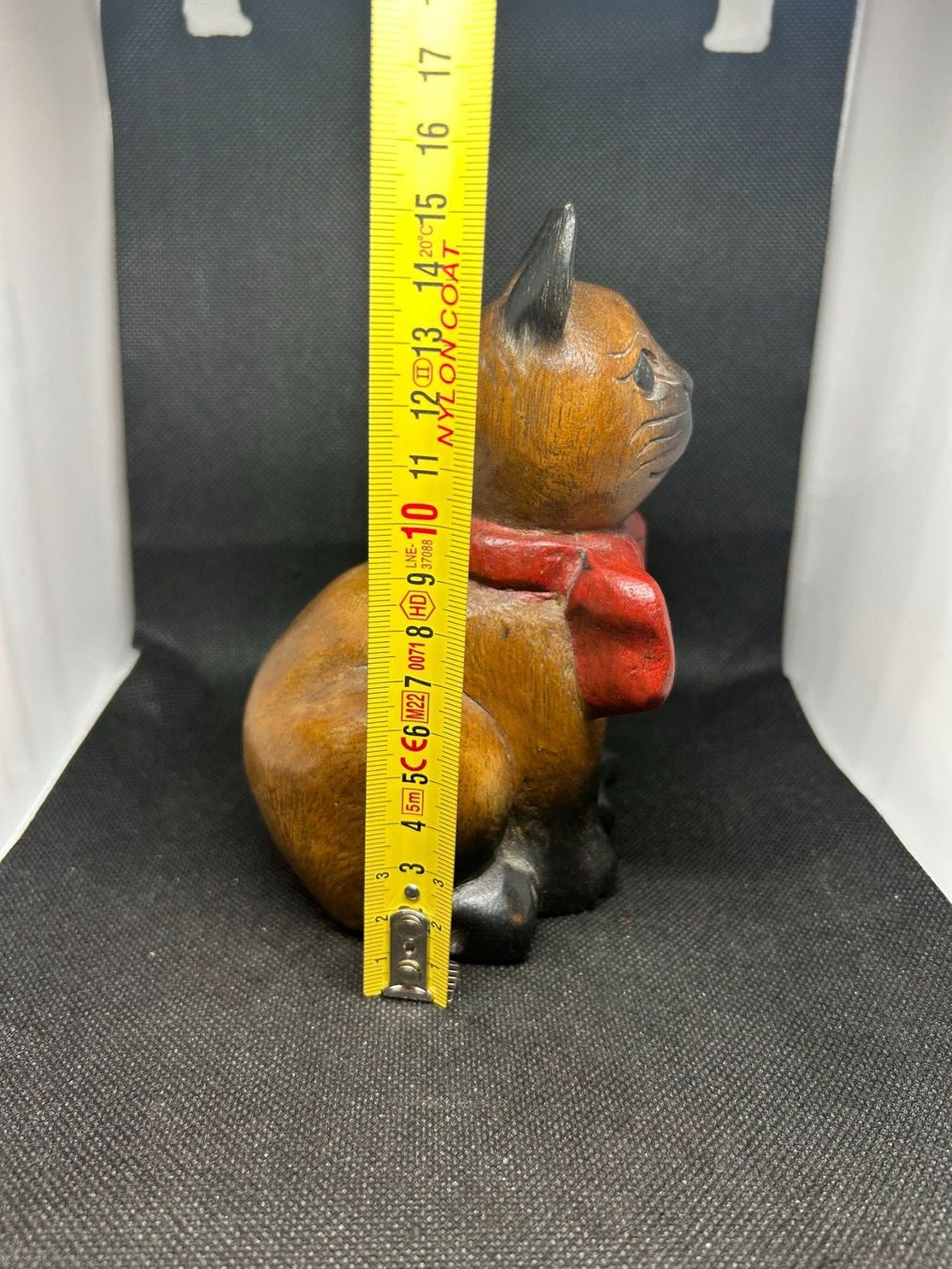 Statuette: Vintage Wooden cat hand made – Usato da Lausanne venduto da Weber1007 5