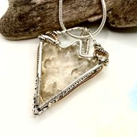Silberanhänger Rutilquarz Drachen Cabochon