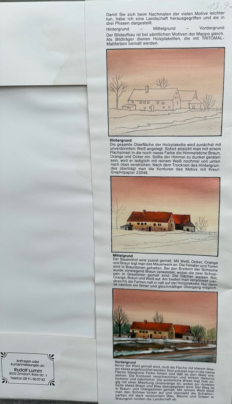 Dipinti: Landschaften (Malvorlagenmappe) – Usato da Obstalden venduto da Porco13 1